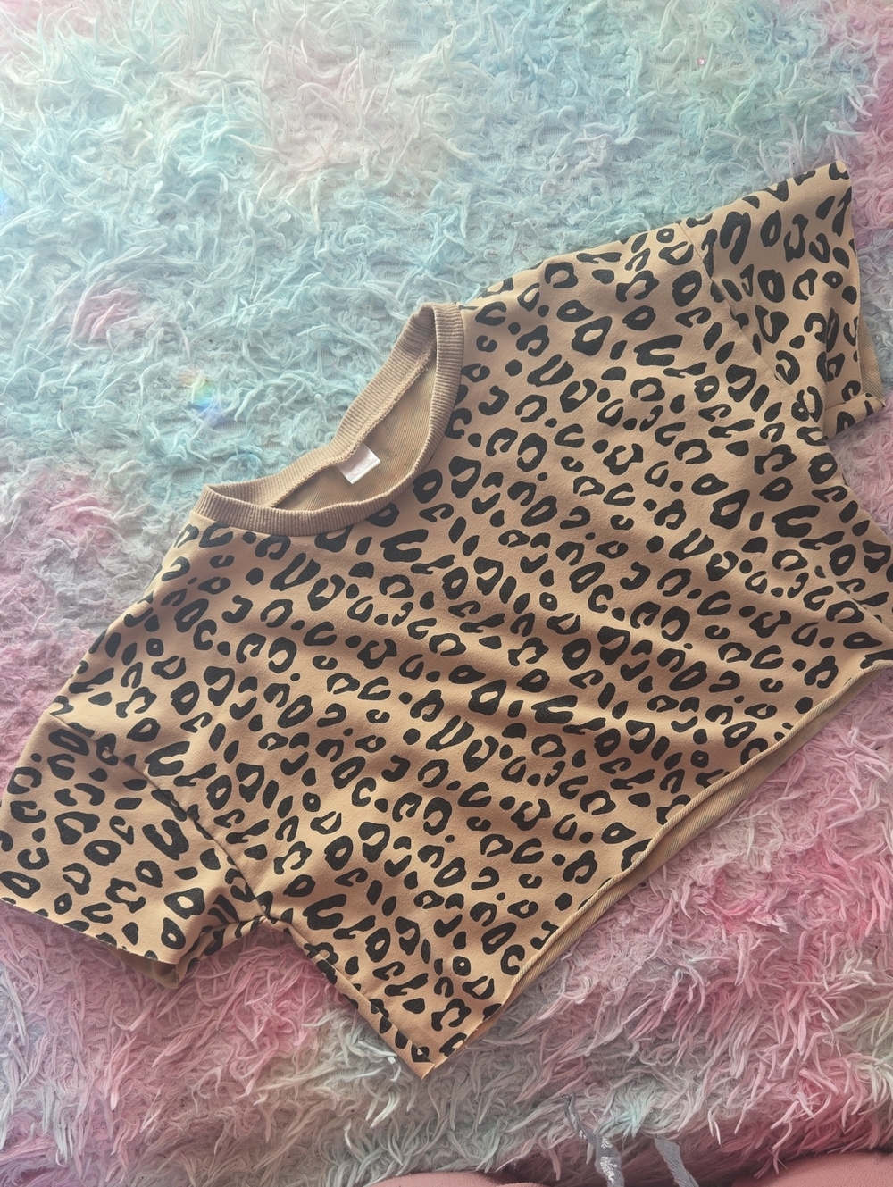 🐆 SHEIN Leopard Crop Top